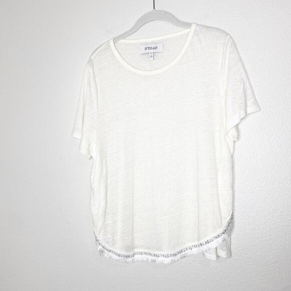 Derek Lam 10 Crosby White Chain Tshirt Medium - Picture 2 of 7